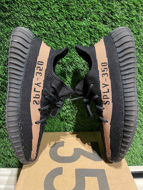 adidas Yeezy Boost 350 V2 Core Black Copper Sz 10