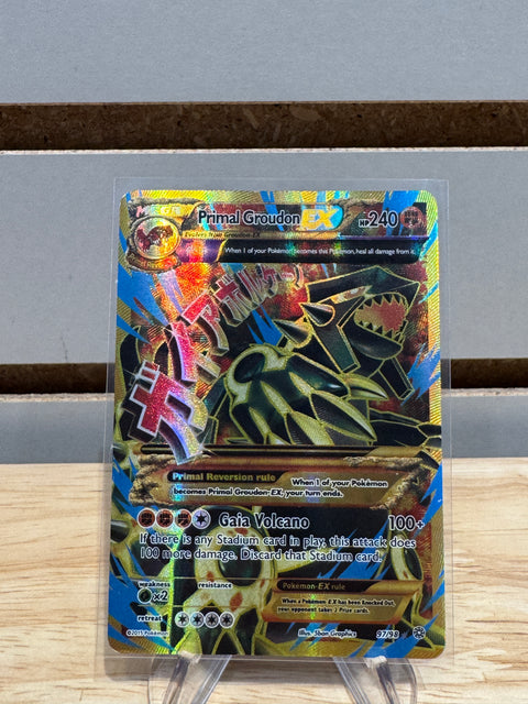 Pokémon Primal Groudon EX (Shiny Full Art) - XY - Ancient Origins (AOR)