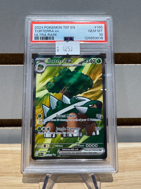 2024 Pokemon TEF EN Toreterra ex Ultra Rare PSA GMNT 10