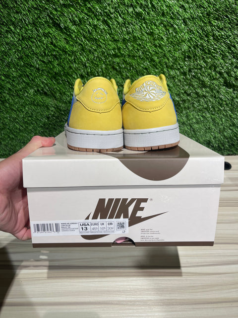 Jordan 1 Retro Low OG SP Travis Scott Canary (Women's) Sz 11.5M