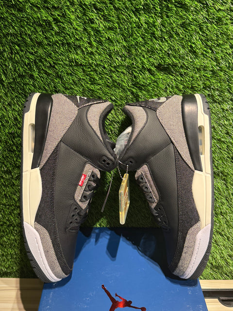 Jordan 3 Retro Levi’s Black Sz 11.5