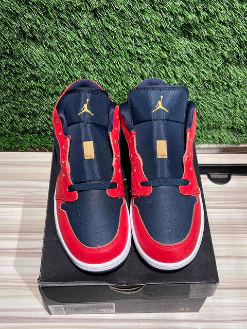 Jordan 1 Low Armory Navy Sport Red (GS) Sz 6.5Y