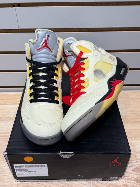 Jordan 5 Retro Off-White Sail Sz 10.5