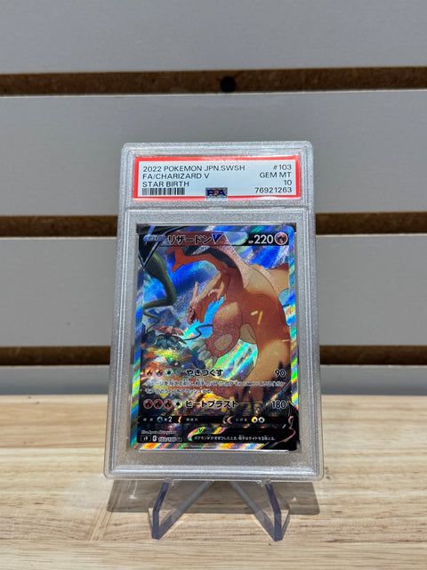 Pokémon Charizard V - 103/100 - S9: Star Birth (S9) PSA 10