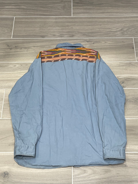 Vintage 1990s Polo Ralph Lauren Aztec Shoulder Button Up