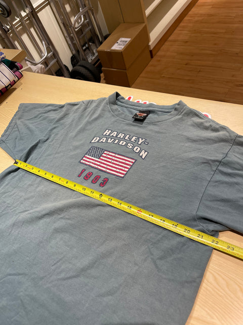 2000 Vintage Memphis Tennessee American Flag 1903 Harley Davidson Tee Sz XL