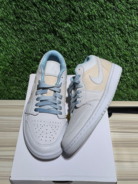 Jordan 1 Low Se Canvas Iris Whisper Sail (Women's) Sz 9W/7.5M