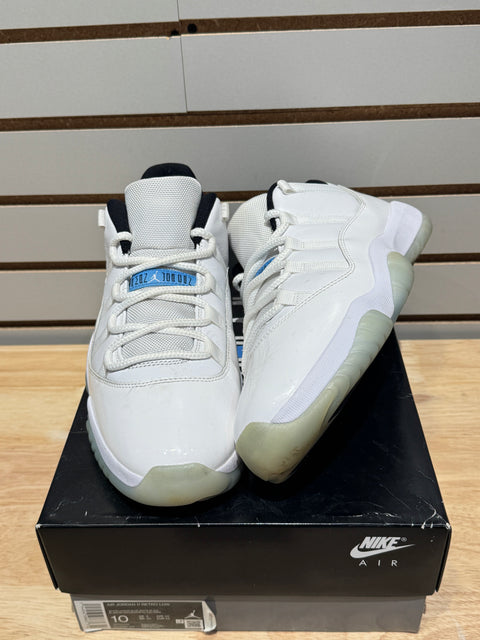 Jordan 11 Retro Low Legend Blue Sz 10