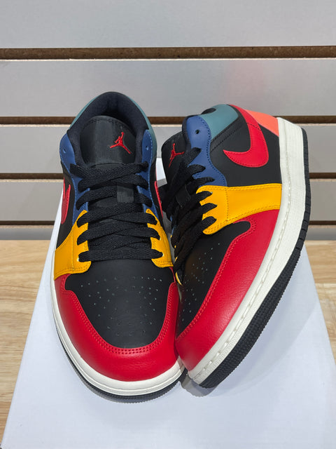 Air Jordan 1 Low SE Black Multi-Color (Women's) Sz 10