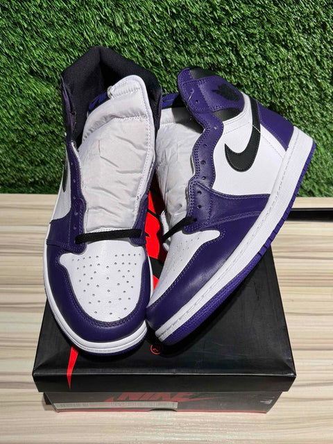 Jordan 1 Retro High Court Purple White Sz 11.5.
