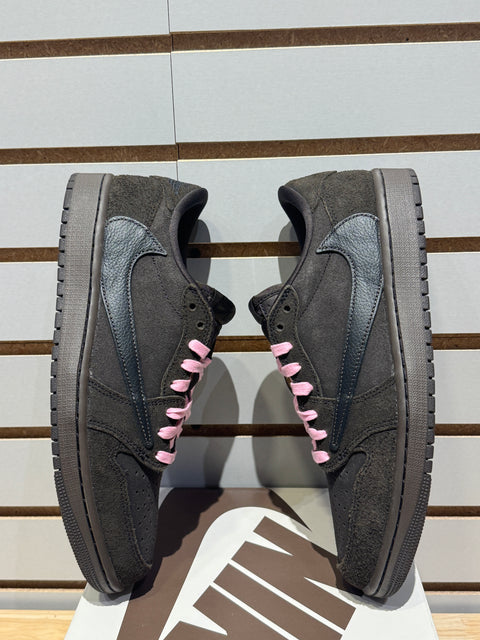 Jordan 1 Retro Low OG SP Travis Scott Velvet Brown Sz 9M