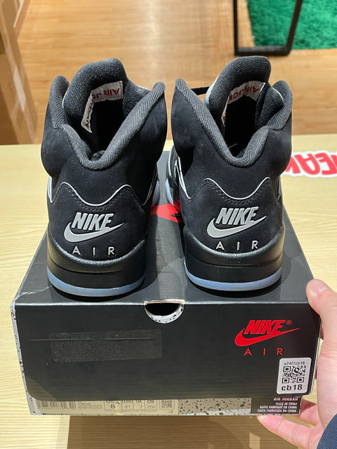 Jordan 5 Retro OG Black Metallic Reimagined Sz 8M