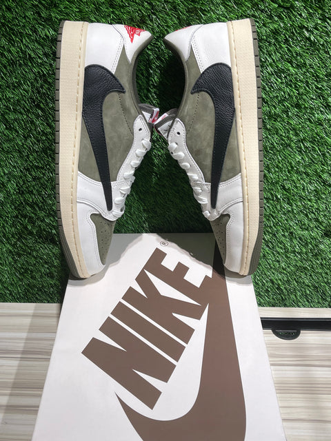 Jordan 1 Retro Low OG SP Travis Scott Medium Olive Sz 12M