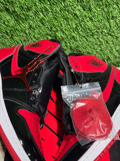 Jordan 1 Retro High OG Patent Bred (GS) Sz 7Y
