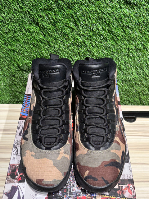 Jordan 10 Retro Woodland Camo Sz 10M