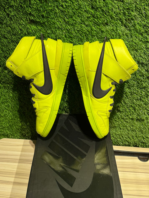 Nike Dunk High AMBUSH Flash Lime Sz 11M