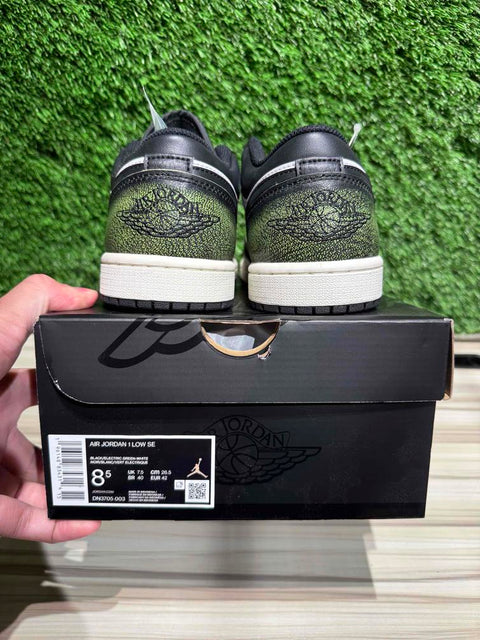 Jordan 1 Low Wear Away Electric Green Sz 8.5M