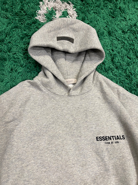 Fear of God Essentials Hoodie Dark Heather Oatmeal Sz L