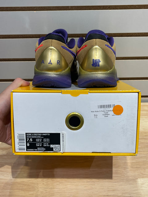 Nike Kobe 5 Protro Undefeated Hall of Fame Sz 7.5M