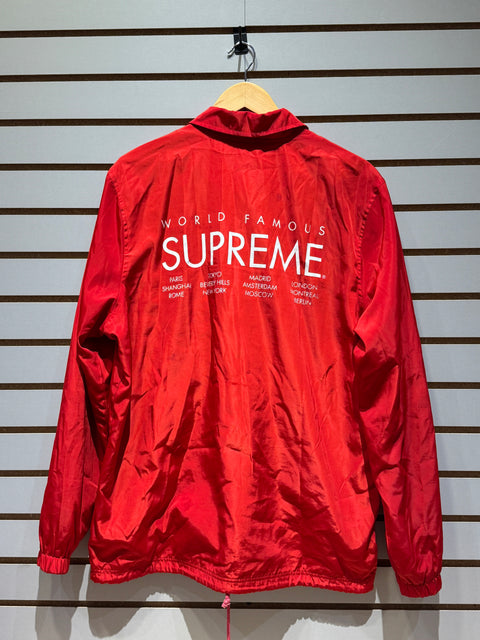 Supreme International Coaches Jacket Red Sz L