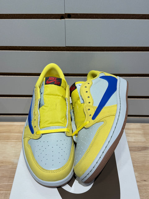 Jordan 1 Retro Low OG SP Travis Scott Canary (Women's) Sz 9M/10.5W