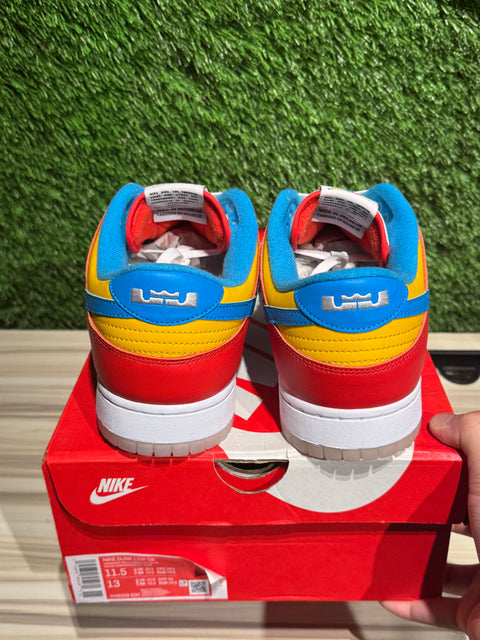 Nike Dunk Low QS LeBron James Fruity Pebbles Sz 11.5M