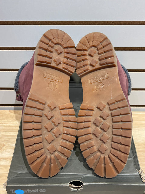 Timberland Premium 6" Waterproof Boot Burgundy Nubuck Sz 12
