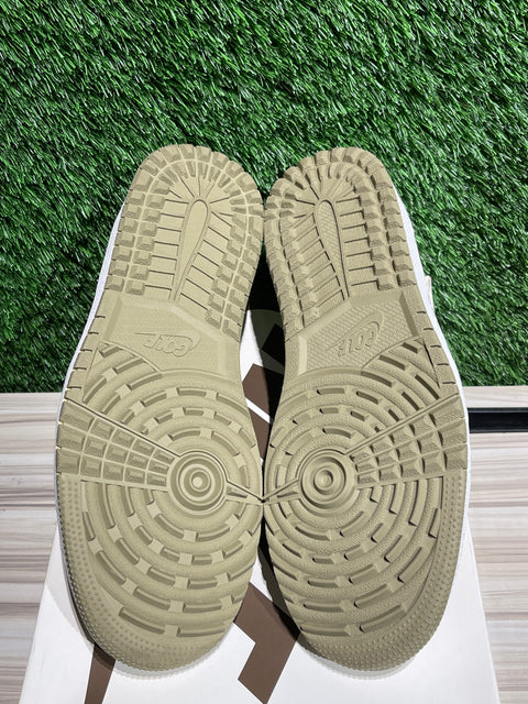 Jordan 1 Retro Low Golf Travis Scott Neutral Olive Sz 11M