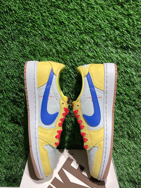 Jordan 1 Retro Low OG SP Travis Scott Canary (Women's) Sz 6M/7.5W