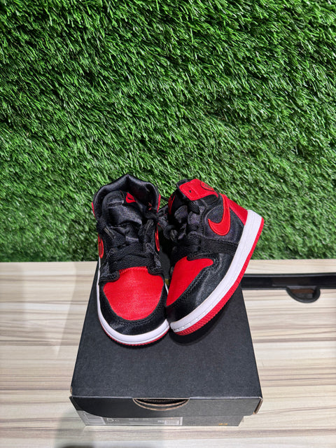Jordan 1 Retro High OG Satin Bred (TD) Sz 5c