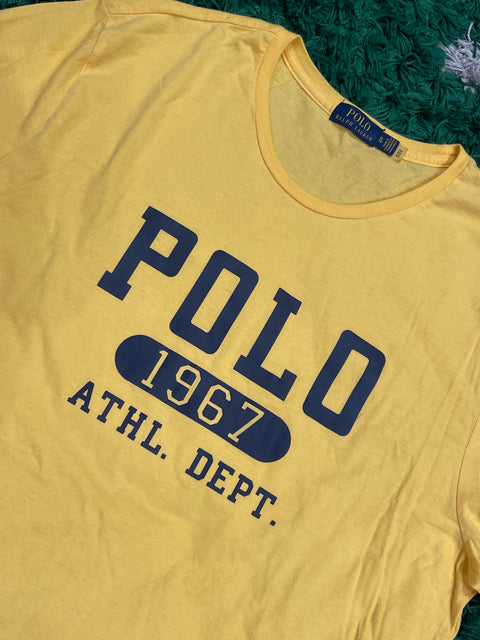 Polo Ralph Lauren Yellow T-Shirt Polo 1967 Athletic Department