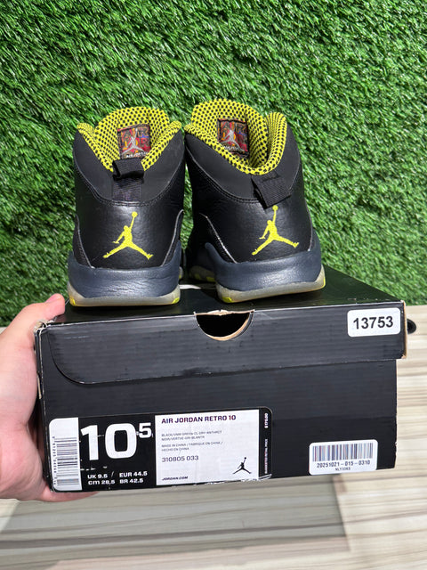 Jordan 10 Retro Venom Green Sz 10.5