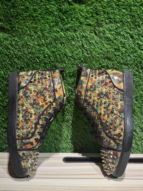 Christian Loubouton Louis Orlato Mens Flat Multi / Multi Metal Sz EU42 / 9M