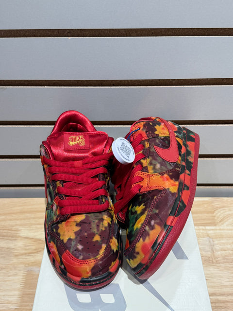Nike SB Dunk Low The Wizard of Oz Poppy Field Sz 7