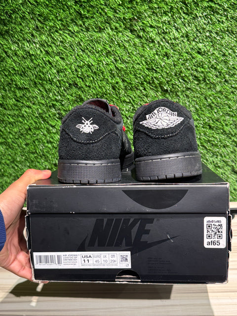 Jordan 1 Retro Low OG SP Travis Scott Black Phantom Sz 11