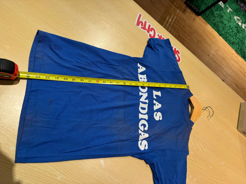 Vtg True 80s Blue 50/50 Thin Las Bondiga Tee Sz S