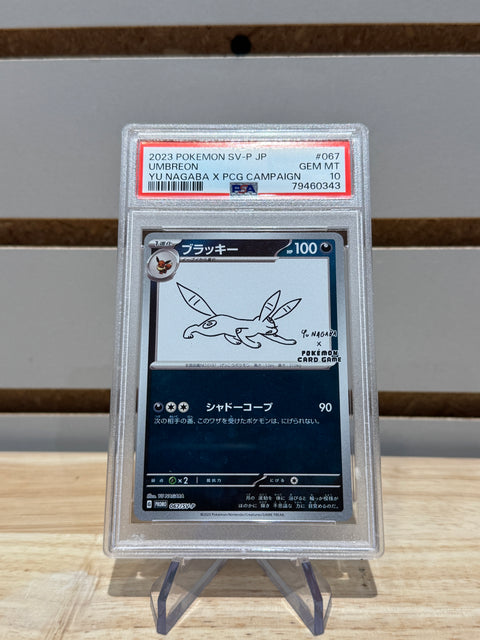 Pokémon Umbreon Yu Nagaba x PCB JPN PSA 10