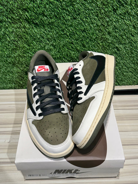 Jordan 1 Retro Low OG SP Travis Scott Medium Olive Sz 11