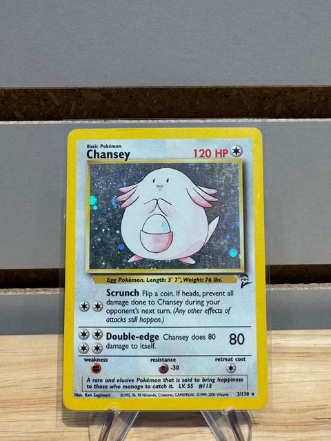 Chansey 3/130 - Pokemon Base Set 2 (BS2)(Holofoil)