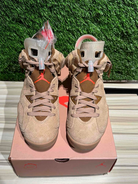 Jordan 6 Retro Travis Scott British Khaki Sz 3.5M