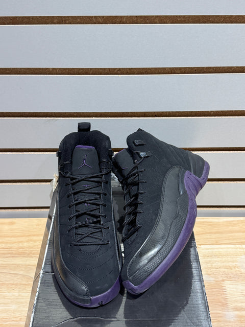Jordan 12 Retro Black/Grand Purple/Aquamarine Sz 6.5Y