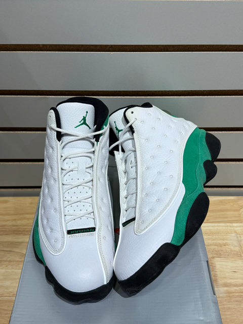 Jordan 13 Retro White Lucky Green Sz 10