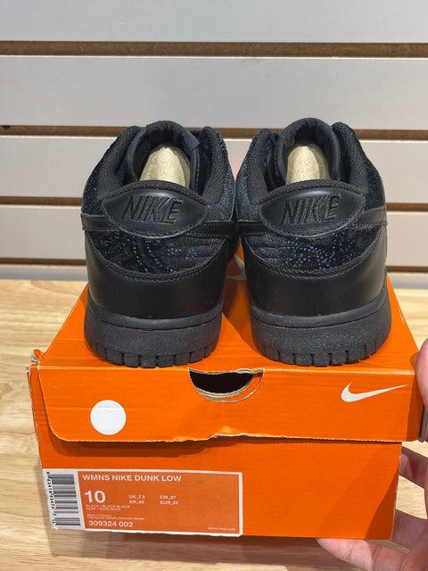 Nike Dunk Low Black/Black (Women's) Sz 8.5M/10W