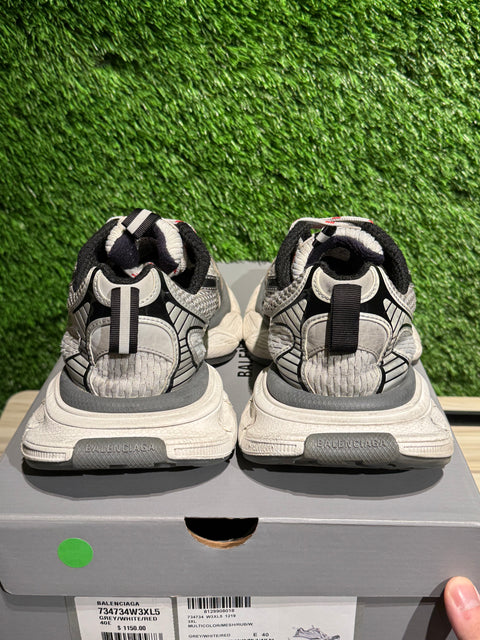 Balenciaga 3XL Grey White Red Sz 7M EU E40