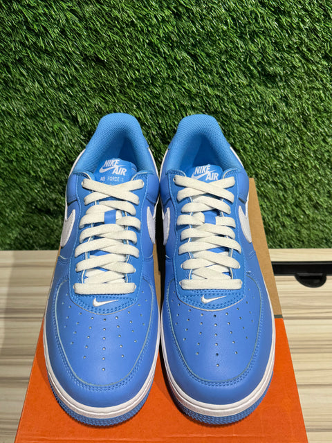 Nike Air Force 1 Low '07 Retro Color of the Month University Blue Sz 9M
