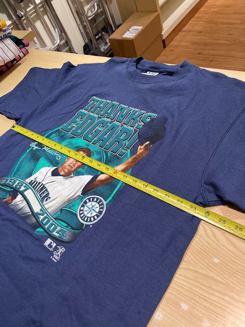 NWT 2004 Vintage Seattle Mariniers "Thanks Edgar!" Edgar Martinez Tee Sz XL