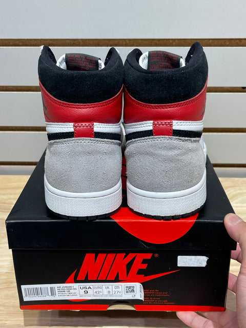 Jordan 1 Retro High Light Smoke Grey Sz 9