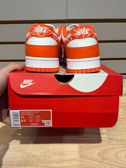 Nike Dunk Low Essential Paisley Pack Orange (Women's) Sz 9.5M