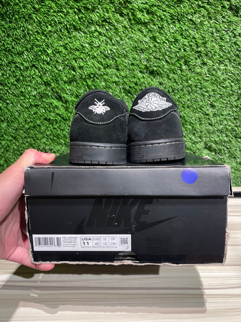 Jordan 1 Retro Low OG SP Travis Scott Black Phantom Sz 11M