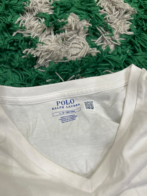 Polo Ralph Lauren White V-Neck Shirt